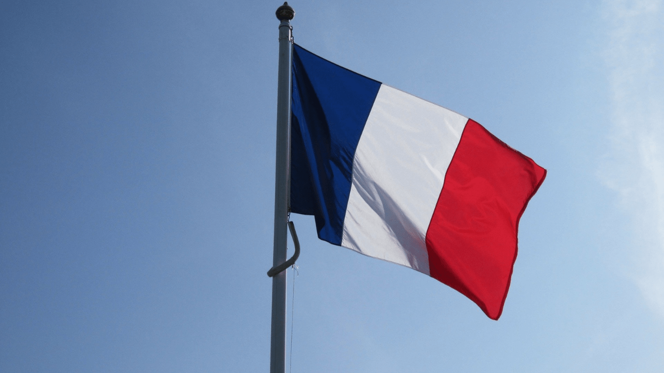 a flag indicating the country of france