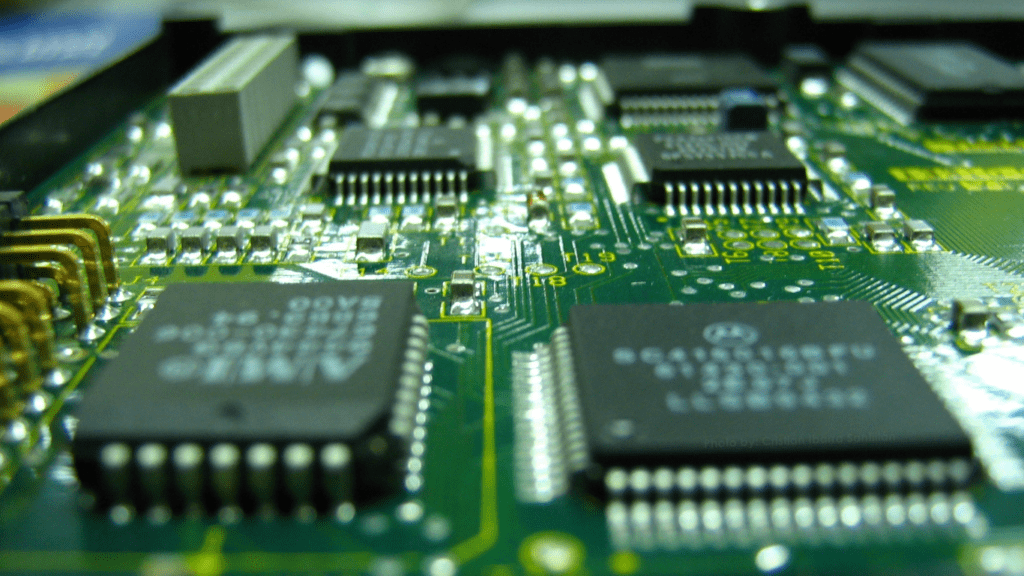 a motherboard of an electronic